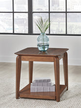 Best Furniture Outlet - Ashley Furniture - Trenmour End Table - Square End Table / Medium Brown - T596-2