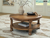 Best Furniture Outlet - Ashley Furniture - Chadworth Coffee Table - Round Cocktail Table - T614-8