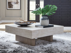 Best Furniture Outlet - Ashley Furniture - Jorlaina Coffee Table - Square Cocktail Table / Light Grayish Brown - T622-8
