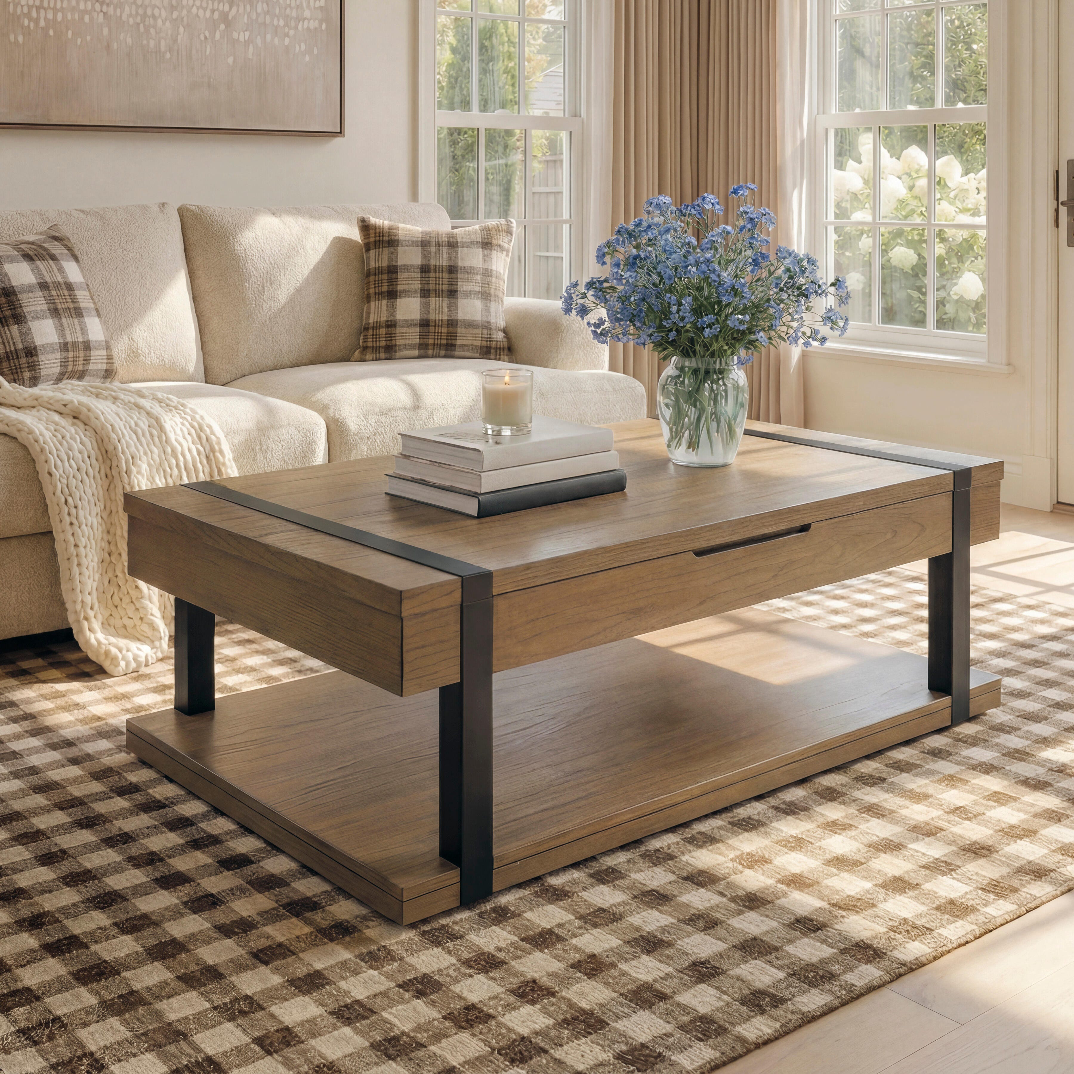 Best Furniture Outlet - Ashley Furniture - Jorannti Lift-Top Coffee Table - Rect Lift Top Cocktail Table - T631-9