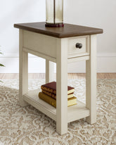 Best Furniture Outlet - Ashley Furniture - Bolanburg Chairside End Table - Chair Side End Table / Two-tone - T637-107