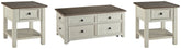 Best Furniture Outlet - Ashley Furniture - Bolanburg Coffee Table and 2 End Tables - Coffee Table and 2 End Tables - T637T3
