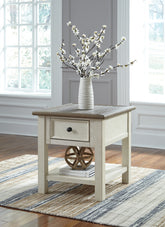 Best Furniture Outlet - Ashley Furniture - Bolanburg End Table - Rectangular End Table / Two-tone - T637-3