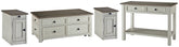 Best Furniture Outlet - Ashley Furniture - Bolanburg Coffee Table and 2 Chairside End Tables with Console - Coffee Table and 2 Chairside End Tables with Console - T637T4