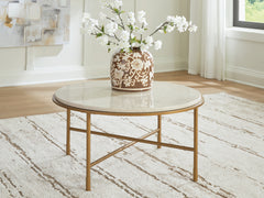 Best Furniture Outlet - Ashley Furniture - Alben Coffee Table - Round Cocktail Table - T643-8