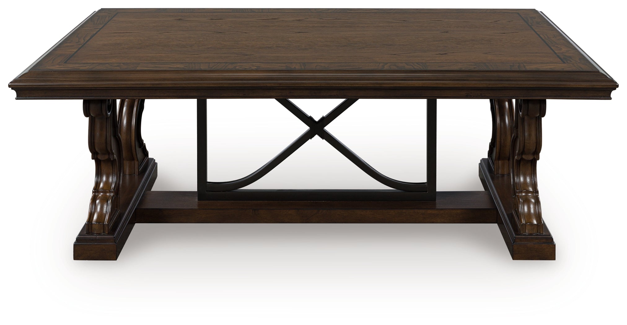 Best Furniture Outlet - Ashley Furniture - Maylee Coffee Table - Rectangular Cocktail Table / Dark Brown - T647-1