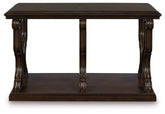 Best Furniture Outlet - Ashley Furniture - Maylee Sofa Table - Sofa Table / Dark Brown - T647-4