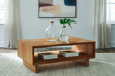 Best Furniture Outlet - Ashley Furniture - Dressonni Coffee Table - Rectangular Cocktail Table / Brown - T690-1