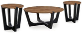 Best Furniture Outlet - Ashley Furniture - Hanneforth Coffee Table and 2 End Tables - Coffee Table and 2 End Tables - T726T1