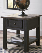 Best Furniture Outlet - Ashley Furniture - Tyler Creek End Table - Rectangular End Table / Grayish Brown/Black - T736-3
