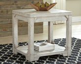 Best Furniture Outlet - Ashley Furniture - Fregine End Table - Rectangular End Table / Whitewash - T755-3