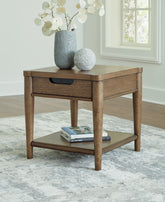 Best Furniture Outlet - Ashley Furniture - Roanhowe End Table - Rectangular End Table / Brown - T769-3