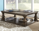 Best Furniture Outlet - Ashley Furniture - Johnelle Coffee Table - Rectangular Cocktail Table / Gray - T776-1