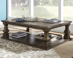 Best Furniture Outlet - Ashley Furniture - Johnelle Coffee Table - Rectangular Cocktail Table / Gray - T776-1