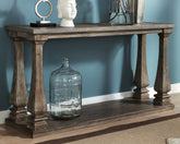 Best Furniture Outlet - Ashley Furniture - Johnelle Sofa Table - Sofa Table / Gray - T776-4