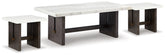 Best Furniture Outlet - Ashley Furniture - Burkhaus Coffee Table and 2 Ends - Coffee Table and 2 Ends - T779T1