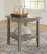 Best Furniture Outlet - Ashley Furniture - Charina End Table - Square End Table / Antique Gray - T784-2
