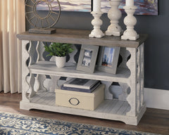 Best Furniture Outlet - Ashley Furniture - Havalance Sofa/Console Table - Console Sofa Table / Gray/White - T814-5