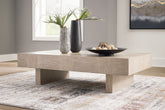 Best Furniture Outlet - Ashley Furniture - Jorlaina Coffee Table - Square Cocktail Table / Light Grayish Brown - T622-8