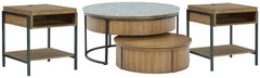 Best Furniture Outlet - Ashley Furniture - Fridley Coffee Table and 2 End Tables - Coffee Table and 2 End Tables - T964T1