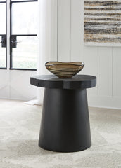 Best Furniture Outlet - Ashley Furniture - Wimbell End Table - Round End Table / Black - T970-6