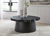 Best Furniture Outlet - Ashley Furniture - Wimbell Coffee Table - Round Cocktail Table / Black - T970-8