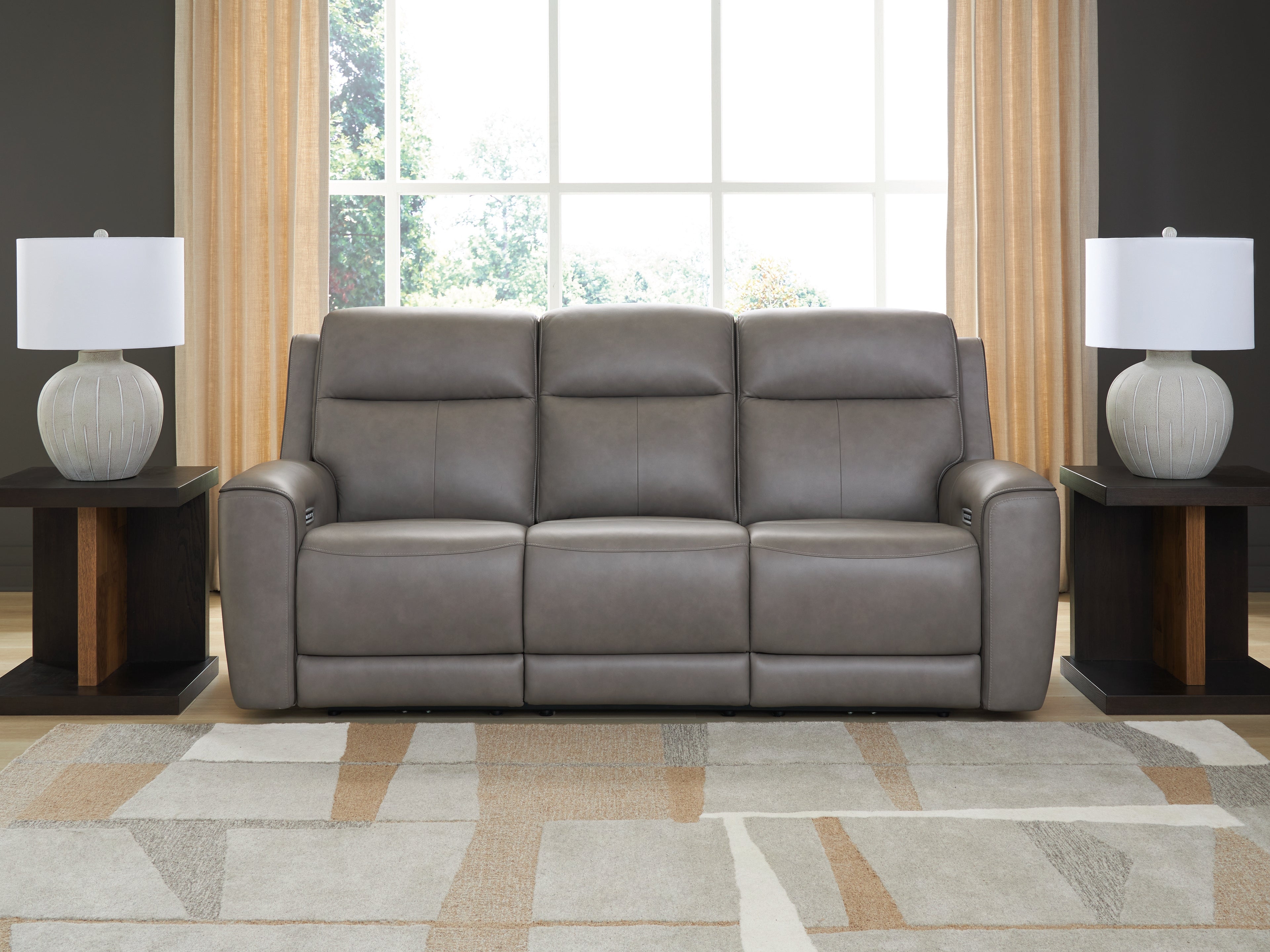 Best Furniture Outlet - Ashley Furniture - 5Z-Comfort Living Room - PWR REC Sofa with ADJ Headrest / Coin - PCU1090015