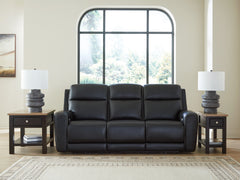 Best Furniture Outlet - Ashley Furniture - 5Z-Comfort Living Room - PWR REC Sofa with ADJ Headrest / Onyx - PCU1090215