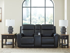 Best Furniture Outlet - Ashley Furniture - 5Z-Comfort Living Room - PWR REC Loveseat/CON/ADJ HDRST / Onyx - PCU1090218