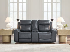 Best Furniture Outlet - Ashley Furniture - Next Move Living Room - PWR REC Loveseat/CON/ADJ HDRST / Admiral - PCU1210018