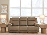 Best Furniture Outlet - Ashley Furniture - Glencroft Living Room - PWR REC Sofa with ADJ Headrest - PCU1240015
