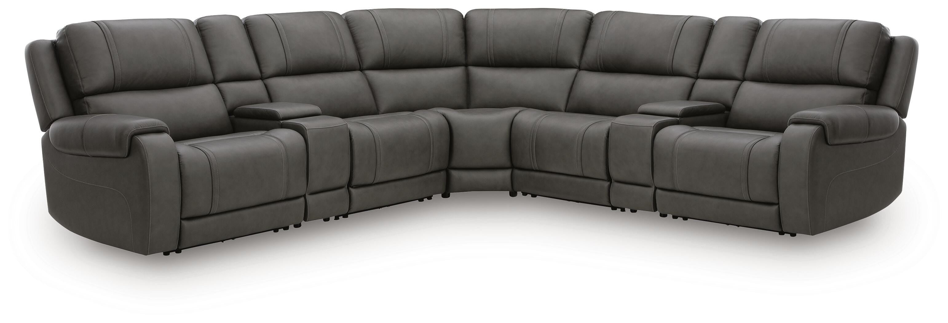 Best Furniture Outlet - Ashley Furniture - 5Z - Pittson Sectional - 7-Piece Power Reclining Sectional - PCU12600S7