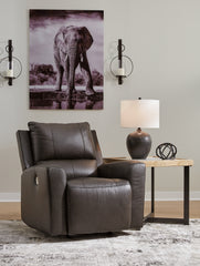 Best Furniture Outlet - Ashley Furniture - Boxmere Living Room - Power Rocker Recliner / Storm - U1310098