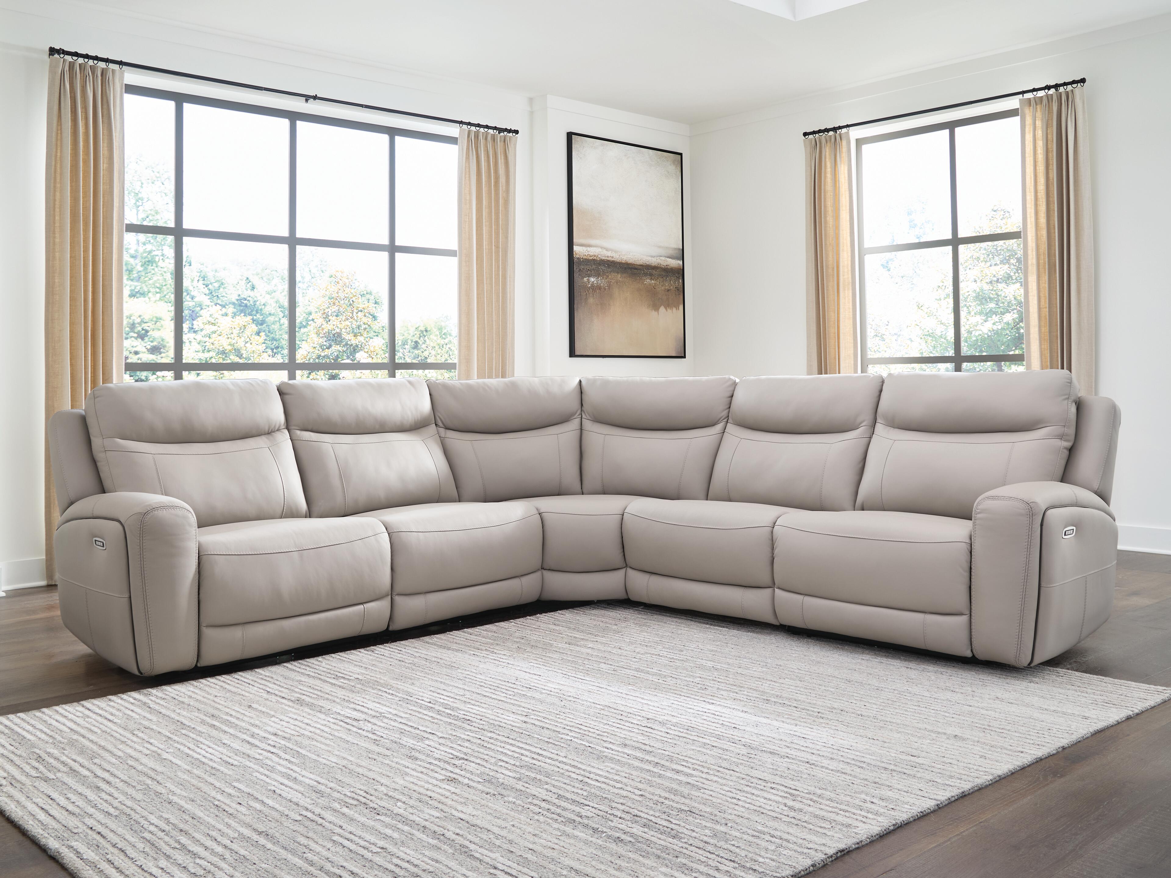 Best Furniture Outlet - Ashley Furniture - Gravier Sectional - 5-Piece Power Reclining Sectional - U13300S4