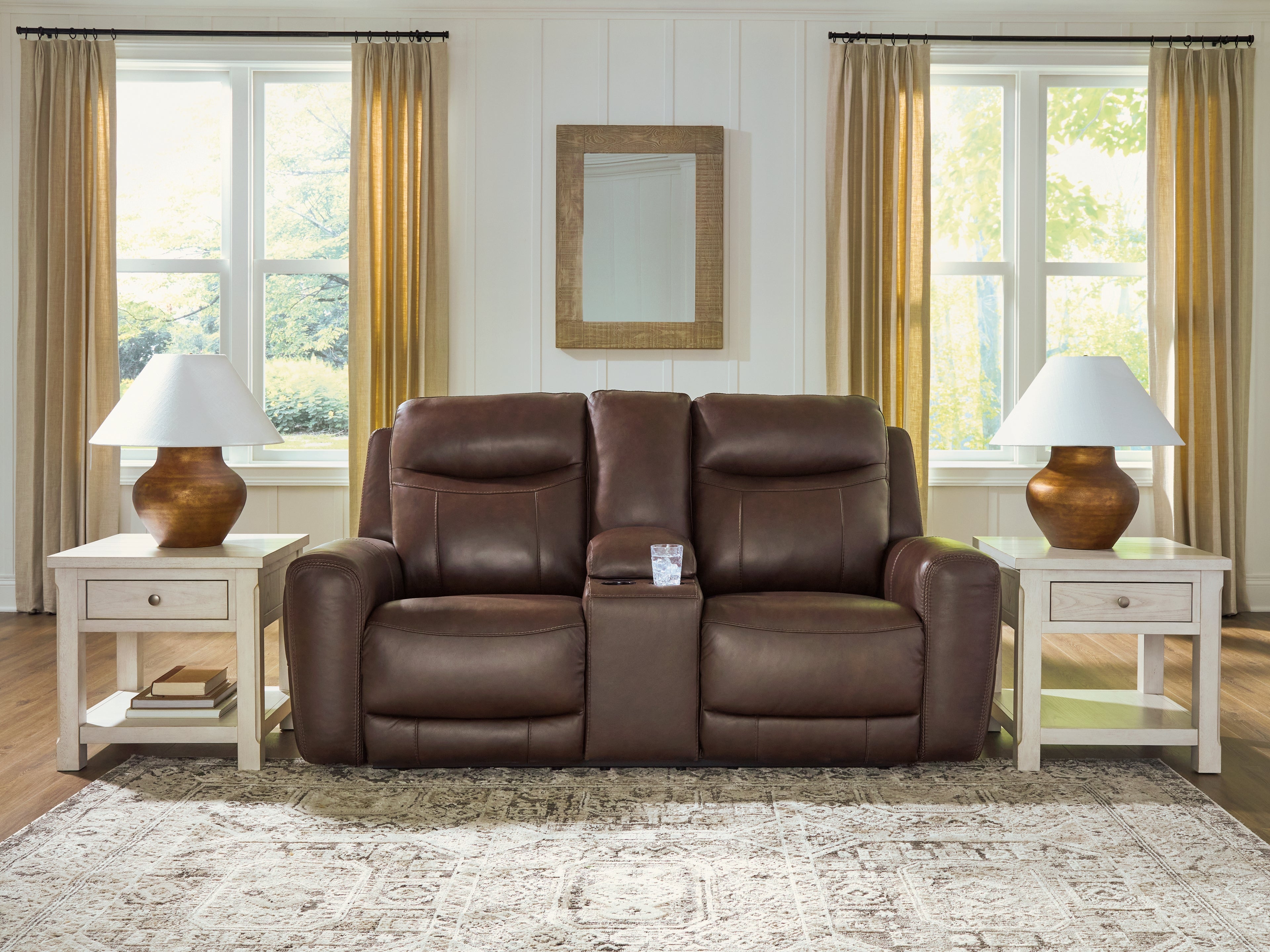 Best Furniture Outlet - Ashley Furniture - Gravier Living Room - PWR REC Loveseat/CON/ADJ HDRST / Cordova - U1330118