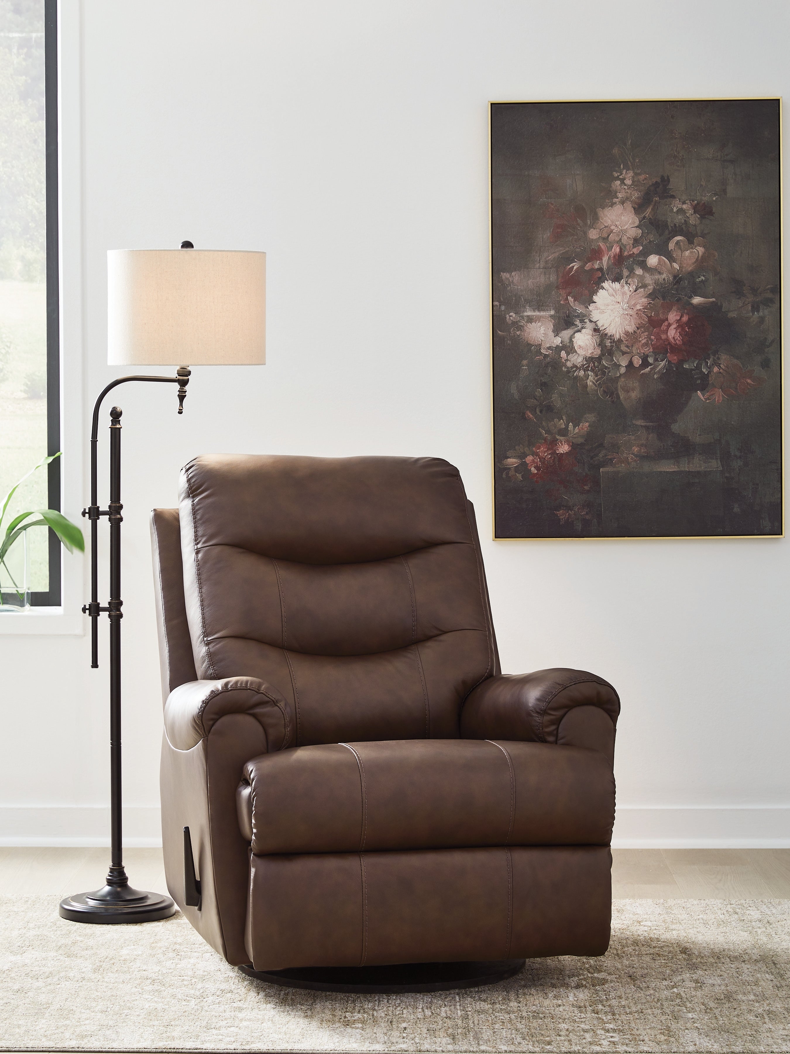 Best Furniture Outlet - Ashley Furniture - Flynwood Living Room - Swivel Glider Recliner - PCU1340061