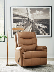 Best Furniture Outlet - Ashley Furniture - Flynwood Living Room - Swivel Glider Recliner / Butternut - PCU1340161