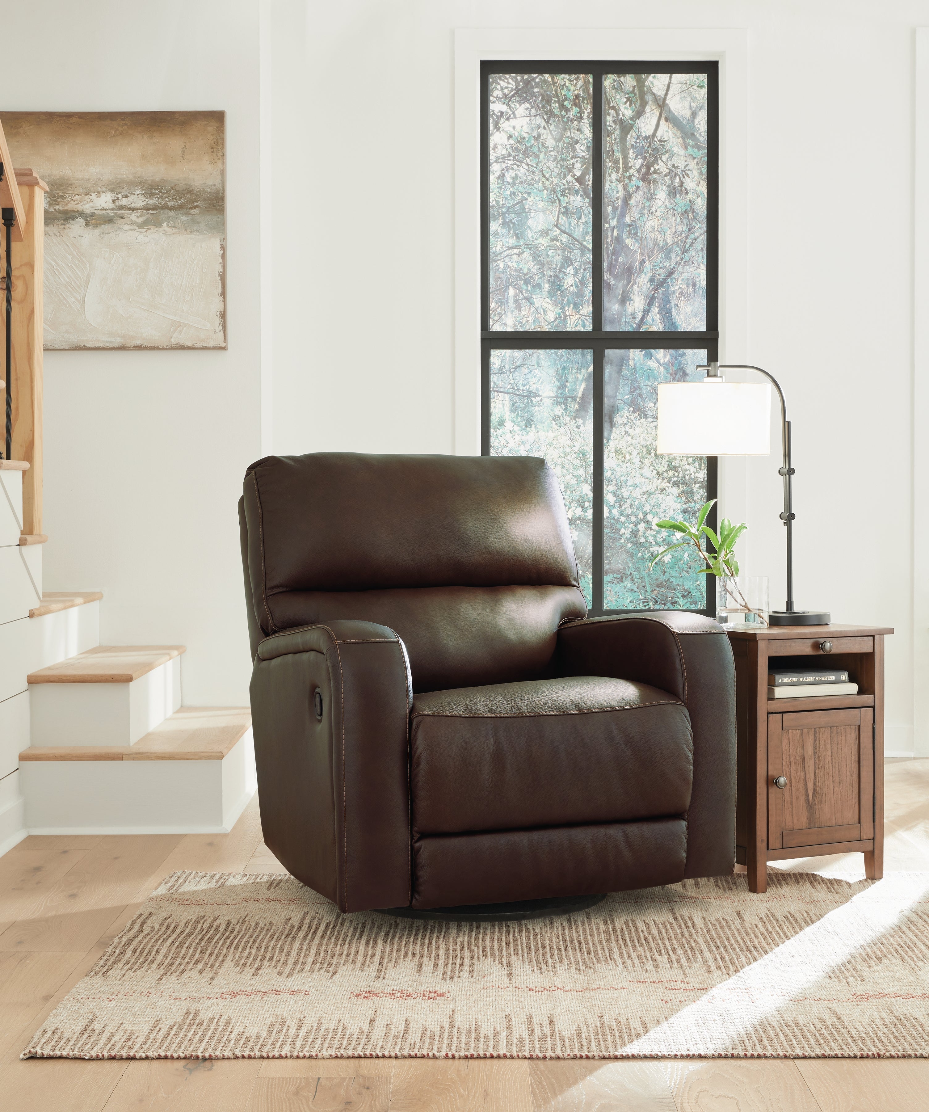 Best Furniture Outlet - Ashley Furniture - Emberla Living Room - Swivel Glider Recliner / Coffee - U4480561