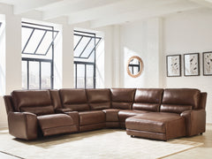 Best Furniture Outlet - Ashley Furniture - DeepWakes Sectional - 6-Piece Power Reclining Sectional with Chaise / Canyon - PCU62607S6