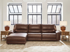 Best Furniture Outlet - Ashley Furniture - DeepWakes Sectional - 3-Piece Reclining Sofa Chaise / Canyon - PCU62607S23