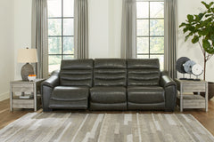 Best Furniture Outlet - Ashley Furniture - Center Line Sectional - 3-Piece Power Reclining Sectional Sofa / Dark Gray - U63404S5