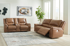 Best Furniture Outlet - Ashley Furniture - Trasimeno Power Reclining Sofa and Loveseat - Power Reclining Sofa and Loveseat - U82815U1
