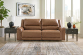 Best Furniture Outlet - Ashley Furniture - Trasimeno Living Room - PWR Recliner/ADJ Headrest / Caramel - U8281513