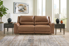 Best Furniture Outlet - Ashley Furniture - Trasimeno Living Room - PWR Recliner/ADJ Headrest / Caramel - U8281513