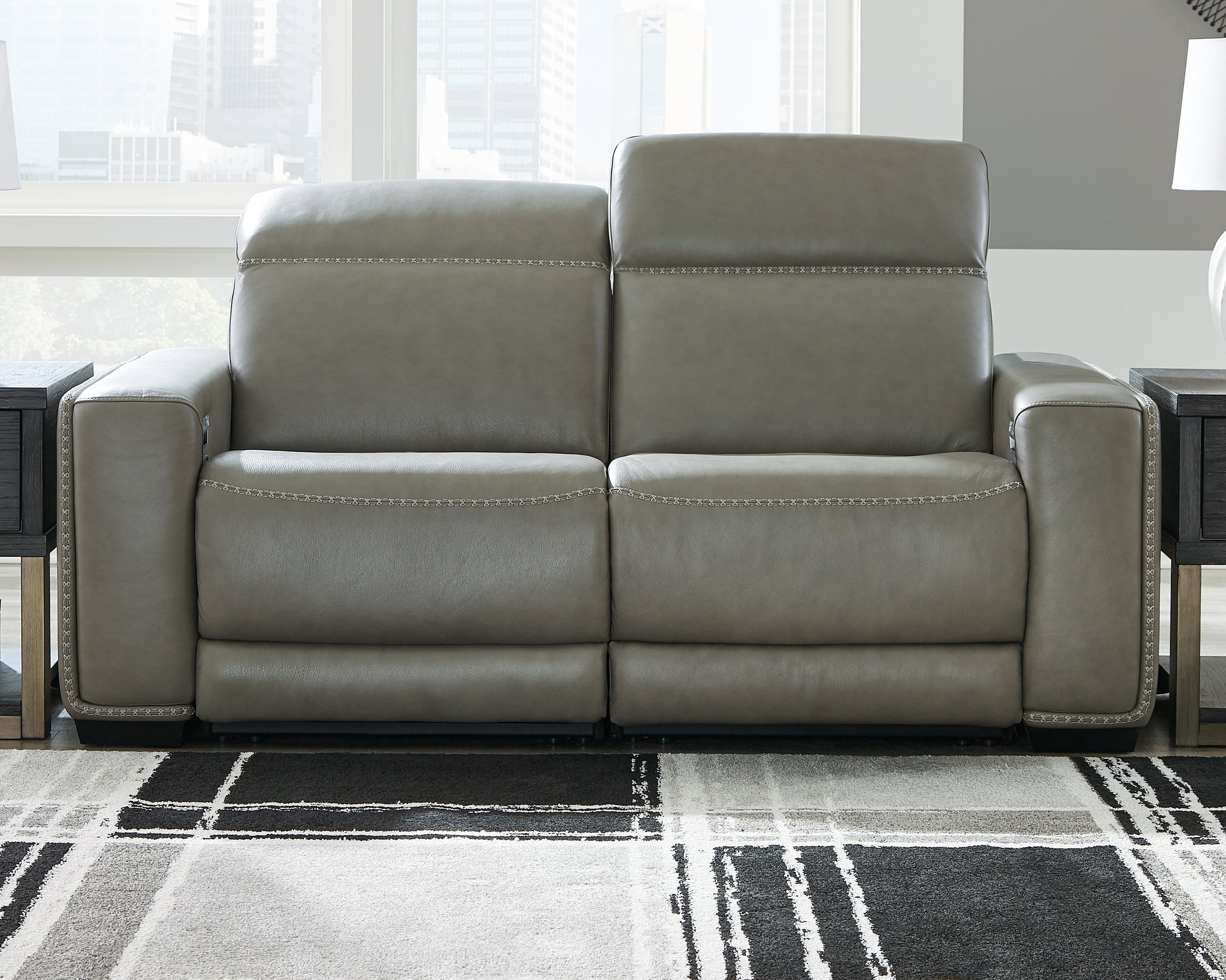 Best Furniture Outlet - Ashley Furniture - Correze Sectional - 2-Piece Power Reclining Sectional / Gray - U94202S10