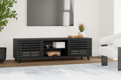 Best Furniture Outlet - Ashley Furniture - Danziar TV Stand - 72" / Black - W1013-68