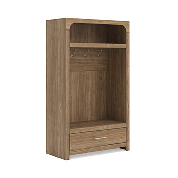 Best Furniture Outlet - Ashley Furniture - Dovander Hall Tree with Storage Bench - Hall Tree with Storage Bench - W1121-79