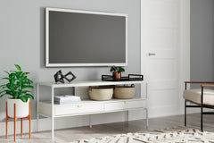 Best Furniture Outlet - Ashley Furniture - Deznee 60" TV Stand - 60" / White - W162-68