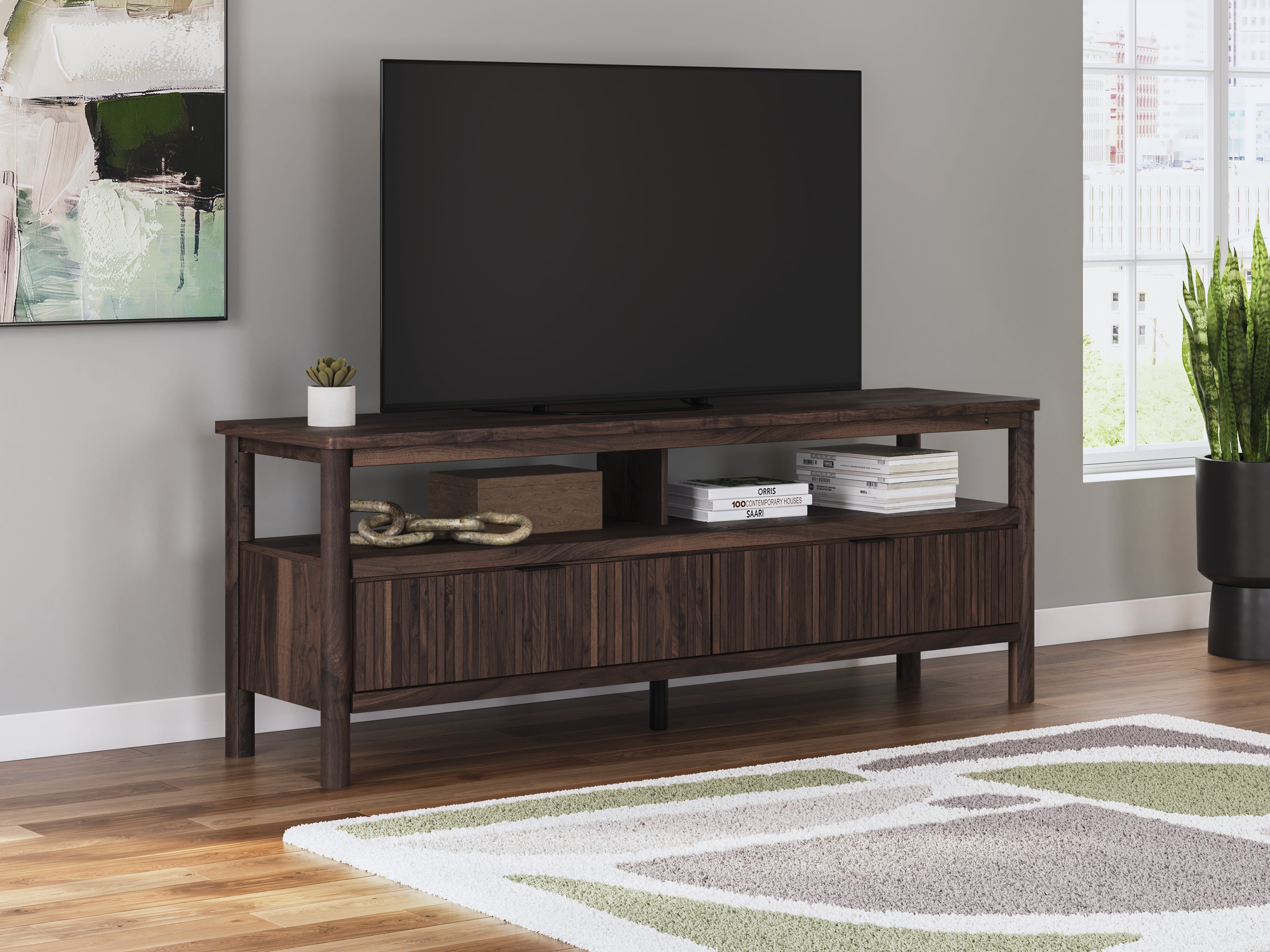 Best Furniture Outlet - Ashley Furniture - Cadmori TV Stand - 72" / Brown - W2614-68