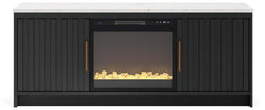 Cadmori 63" TV Stand with Electric Fireplace